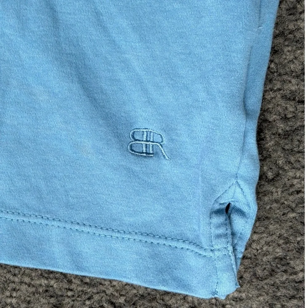 Banana Republic Luxe Touch Tee Mens XL Light Blue 100% Cotton Short Sleeve Shirt